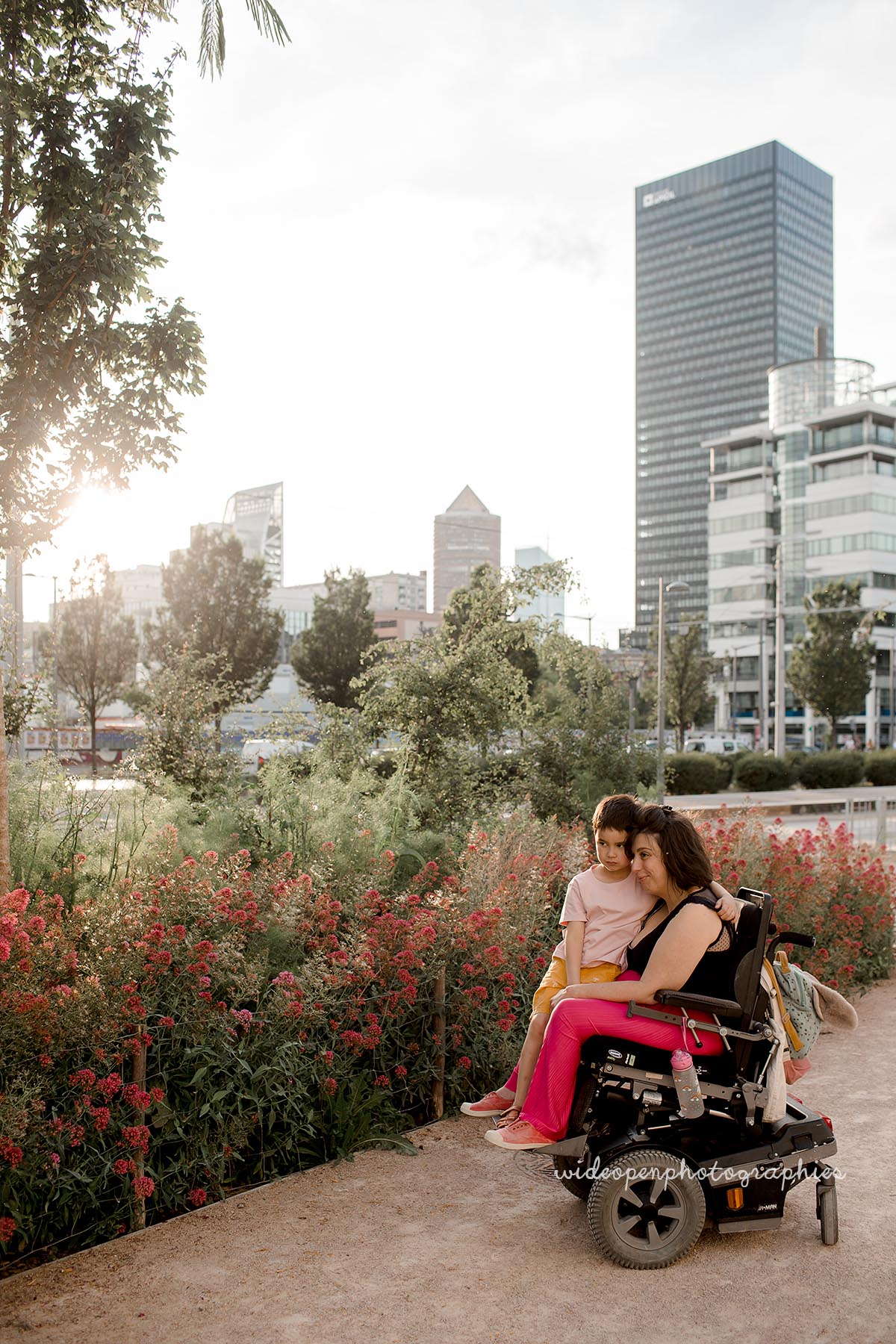 seance photo famille fauteuil roulant Lyon part dieu